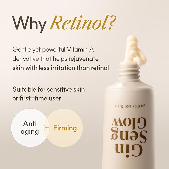 The Face Shop Ginseng Glow Eye Serum - Reduces Visible Dark Circles & Wrinkles, with Korean Ginseng, Retinol, Anti Aging, Korean Skincare, 100ml / 3.3 fl. oz.