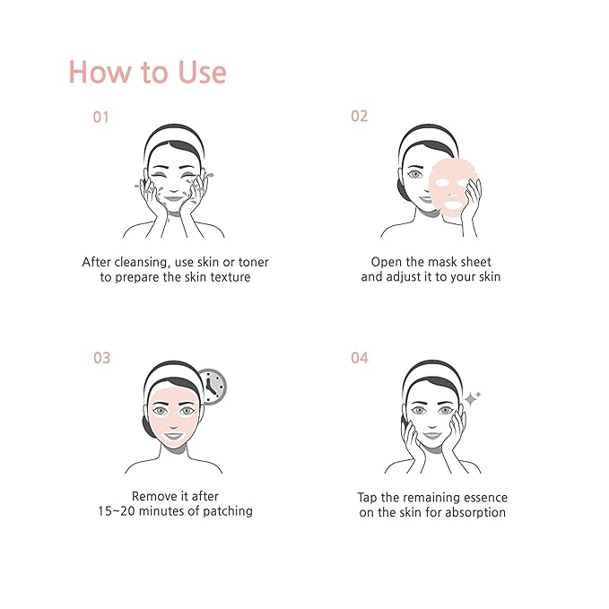 Collagen Face Mask 20 Pack｜Elasticity, Revitalizing, Nourishing and Skin Care Face Sheet Mask for All Skin Types｜With Collagen, Niacinamide, Centella asiatica