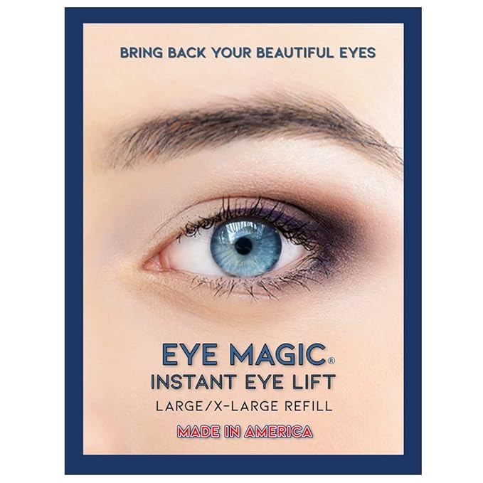 Premium Instant Eyelid Lift (L/XL-Refill). Look Younger Instantly | Made in America - Lifts and Defines Droopy, Sagging, Hooded Eyelids For A Youthful Look