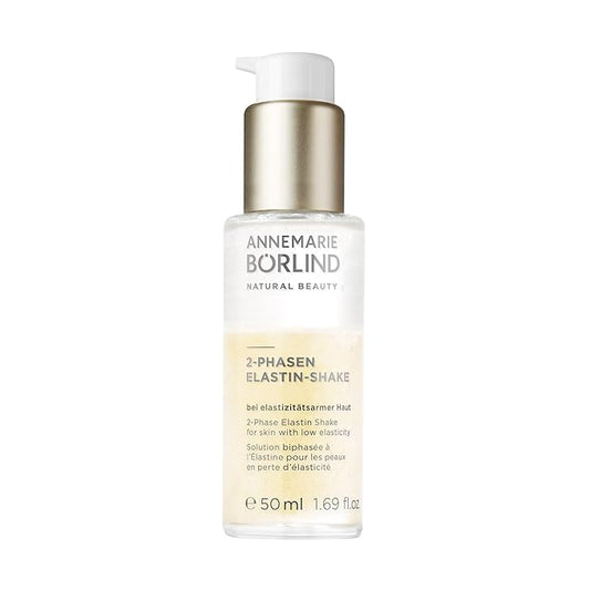 ANNEMARIE BÖRLIND 2-PHASE ELASTIN SHAKE (50ml) - Activates the skin's own elastin production, Promotes cell renewal, Gives the skin a golden glow, Vegan