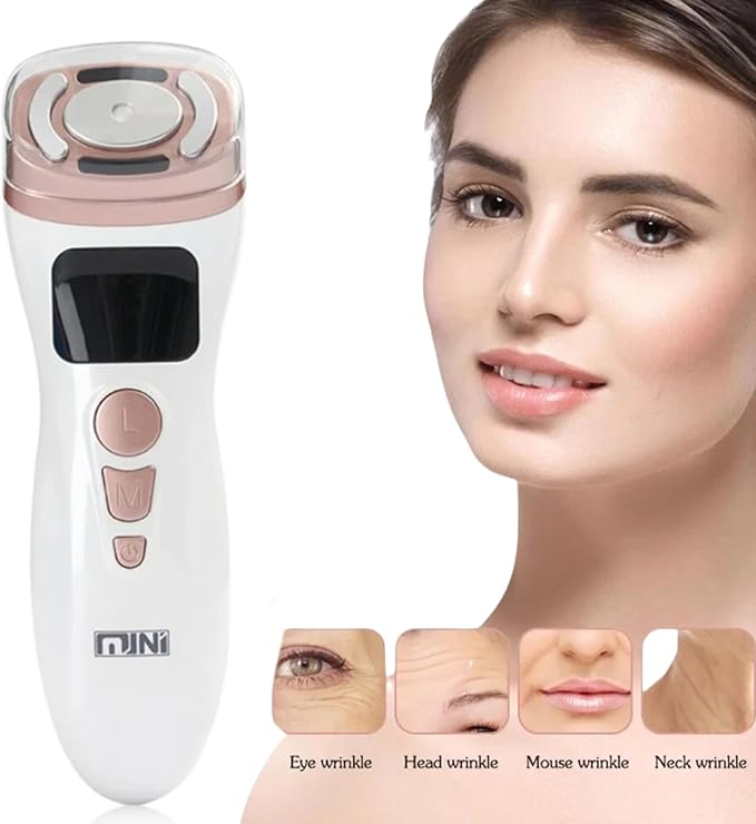 Skin Tightening Machine for Face - Anti-Aging Wrinkle Reduction for Facial Neck Lifting, Firming, Massaging and Toning Home Use 3 in 1 Upgraded Version