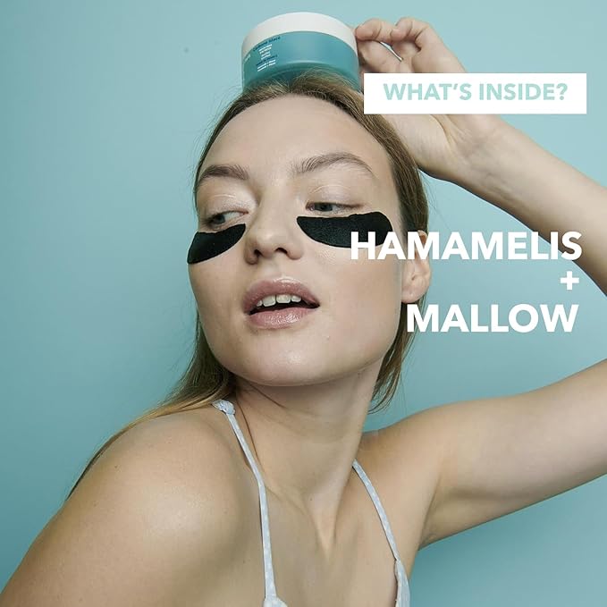 Carbone Glacé - Purifying Carbon Black Under Eye Patches - Cleanses & Tightens - With Hamamelis & Mallow - Purifying, Firming & Revitalizing - Multi-Active Serum Formula - 30 Pairs