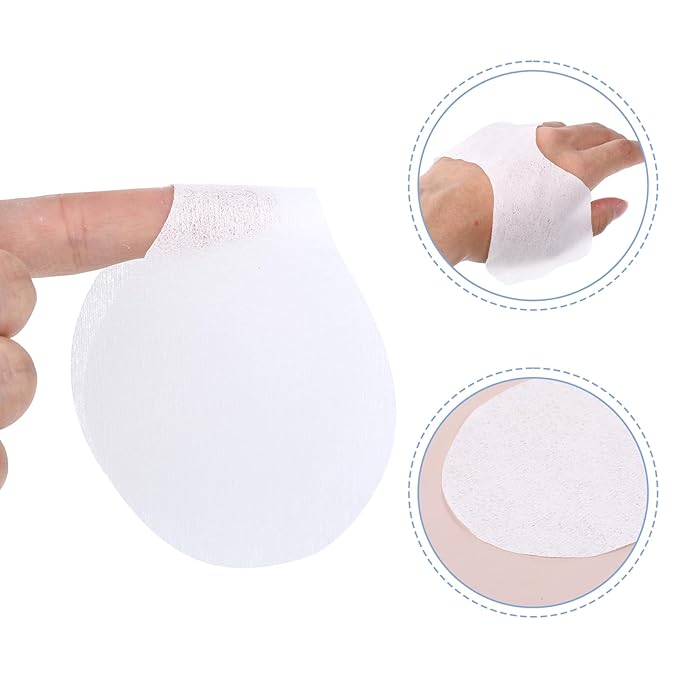 Sibba 200 Sheets Disposable Non Woven Eye Care Cotton Paper Facial Eye Pads Spa DIY Clear Eye Mask Paper Eye Pillow Covers Eye Care Masks for Skincare Spa Wrap Moisture