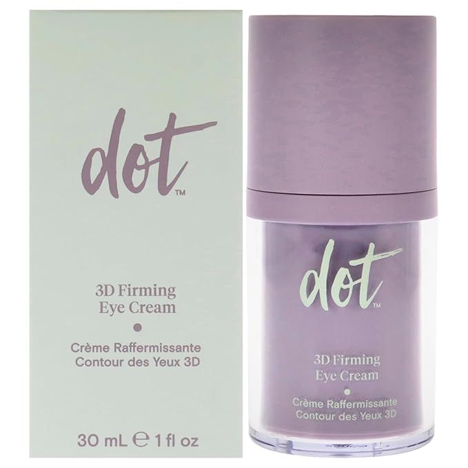 dot 3D Firming Eye Cream - Multi Action Eye Cream - Suitable for All Skin Types – Best Product For Mature Skin & Under Eye Area - Daily Regenerating Wrinkle Cream - Menopause Skincare - 1 Oz