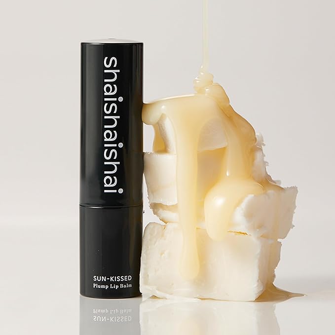 SUN-KISSED Plump Tinted Lip Balm, Lip Plumper, 70% Skincare Ingredients Providing Deep Hydration to Cracked & Chapped Lips, Lightweight Buildable High Gloss Finish, 01 Pure Wave (Clear)