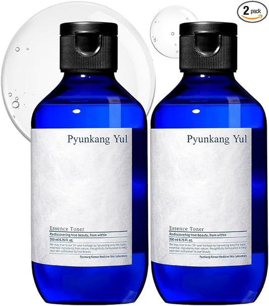 [PKY] Pyunkang Yul Essence Toner Bundle for Deep Hydration, Highly Concentrated Essence Facial Toner, Minimal Ingredients, Zero-Irritation, Korean Skincare (6.8 Fl. Oz, 200ml, 2pcs)