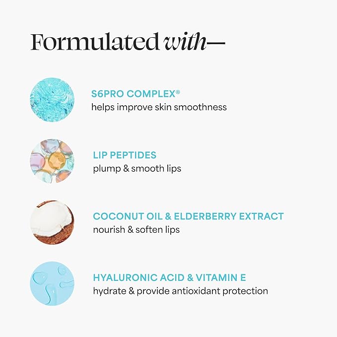 TULA Skin Care Rose Glow + Get It Lip Balm - Hydrating Peptide Lip Treatment with Hyaluronic Acid & Vitamin E, 0.28 oz.