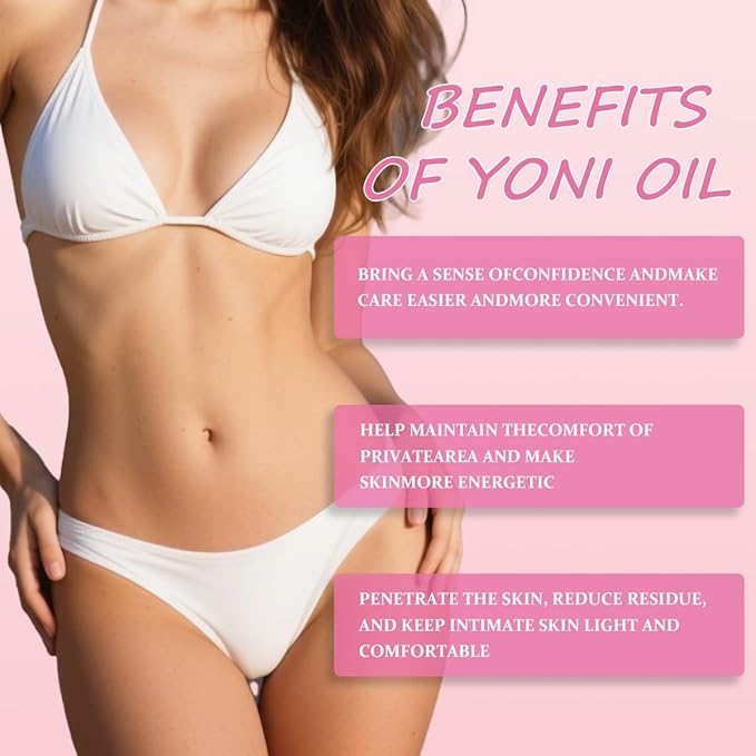 Renew Her Essential Oils Help Lighten Dark Spots, Help Feminine Ingrown Hair Growth, Nourish and moisturize ingredient, Designed for all Female Skin Fypes