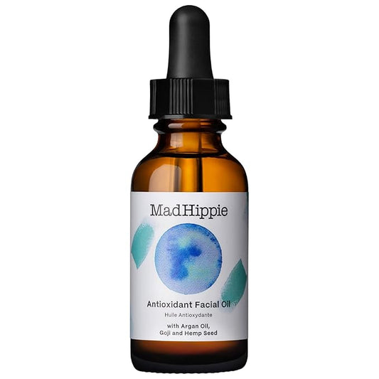 Mad Hippie Antioxidant Facial Oil with Vitamin C from Botanical Extracts, Non-Comedogenic Face Moisturizer, 1.02 Oz