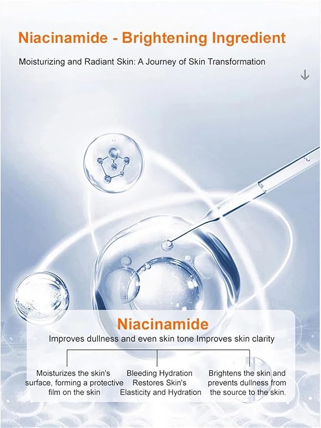 Nicotinamide Vitamin C Plain Face Cream, Niacinamide Purifying Cleanser, Niacinamide Vitamin C Black Tube Skin Cream, Multifunctional Smooth Hydrating Niacinamide Makeup Cream (2)