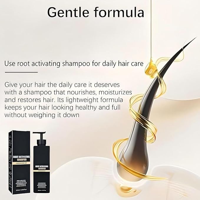 Shampoo, Root Activating Shampoo, Hair Thickening Shampoo，Natural Hair Regrowth Shampoos for Men Women(100ML)
