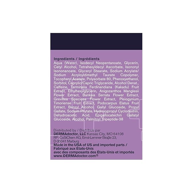 DERMAdoctor Kakadu C Dermatologist Formulated Eye Souffle, Vitamin C and Caffeine Eye Cream. Dark Circles Under Eye Treatment and Under Eye Brightener - 0.5 fl oz