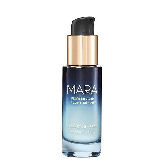 MARA - Natural Plankton + PHA Flower Acid Algae Face Serum | Plant-Based Skin Care | Exfoliate + Renews the Skin While Targeting Fine Line + Pores (1 oz | 30 ml)