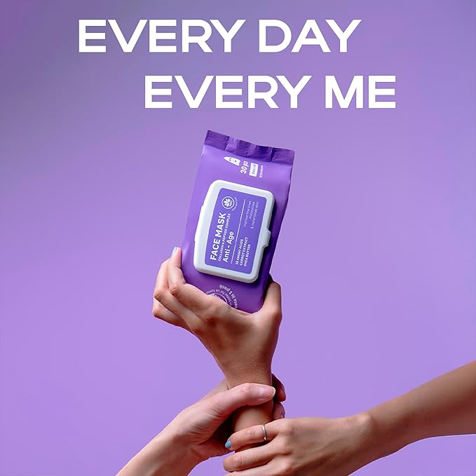 Korean Collagen Face Mask Set - 30-Pack Premium Sheet Masks with Peptide Complex - Advanced K-Beauty Skincare System - Complete Monthly Supply for Daily Care - Intensive Hydrating Facial Facemasks