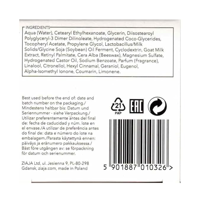 Ziaja Goat's Milk Night Cream - Face Cream