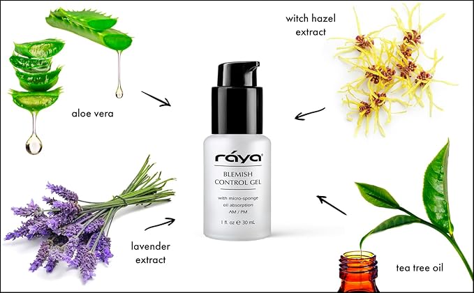 RAYA Blemish Control Gel (703) | Oil Controlling Facial Treatment Serum for Oily and Break-Out Prone Skin | Helps Reduce and Clear Up Blemishes