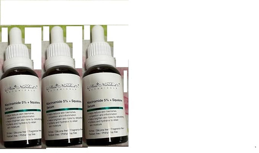 HEB skin nutrition niacinamide 5%+squalene Serum 1oz(pack of 3)