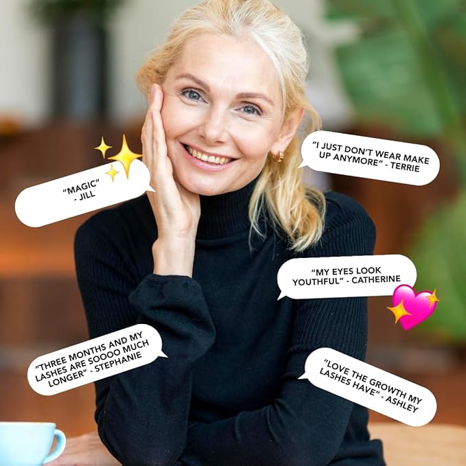 Eyelash Growth Serum (3ml) Premium Eyelash Boosting Serum for Thickness, Stronger, Healthier Lashes - Enhancer - Suero para Pestañas Crecimiento - 2 Month Supply