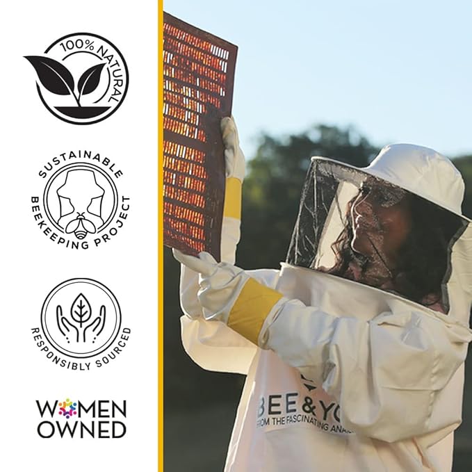 Bee and You Ultra Hydrating Lip Balm | Natural Liquid Formula, Elderberry & Propolis Extract, Shea Butter, Beeswax, Vitamin E – Chapped & Dry Lips Repair, 10ml