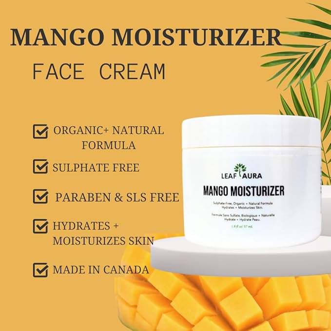 Daily Skin Care Products Combo- Comes with Cleanser, Vitamin C serum & Mango Moisturizer- Natural + Organic Formula- Made In Canada- For Men & Women (Grapefruit Cleanser)