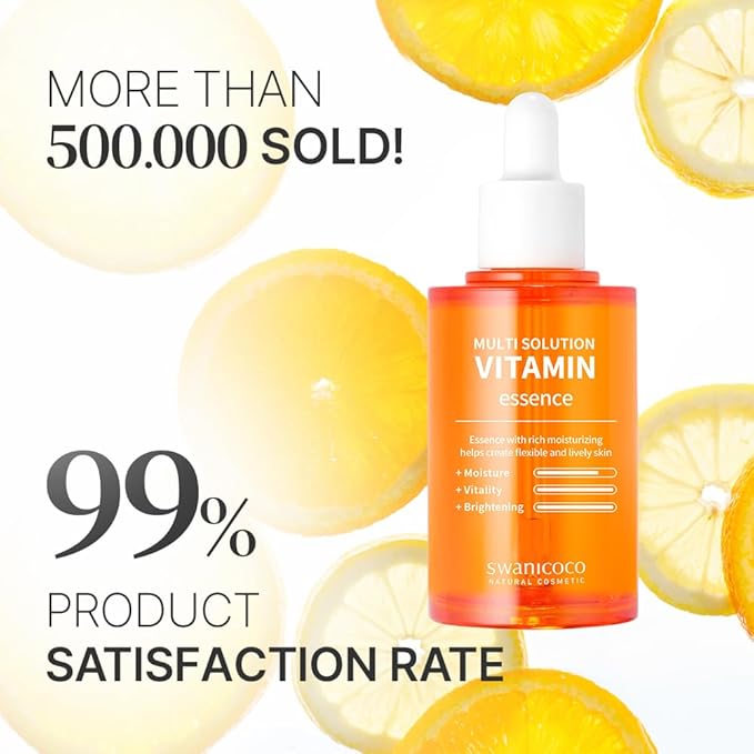 Pregnancy Acne Treatment, Vitamin C Serum Multi Solution Vitamin Essence, Brightening Dark Spots Even Skin Tone Eye Area Fine Lines & Wrinkles Korean Skincare 70ml 2.37 Fl Oz