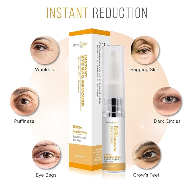 Instant Eye Cream Duo – Lightweight Formula for Hydrating & Refreshing Under-Eye Area, Reducing the Appearance of Puffiness & Dark Circles.