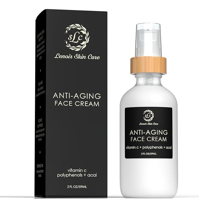 Anti-Aging Face Cream (2 fl.oz/59ml) | Natural, Fragrance-Free Facial Moisturizer | Clean, Vegan, Cruelty Free Skincare for Men & Women | Spa Collection