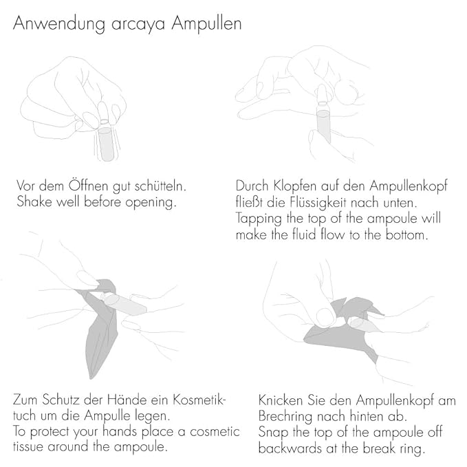 Arcaya Eye Repair Ampoule Serum - Ultra-Light Anti-Wrinkle Eye Serum with Peptides & Azuki Extract for Eye Zone Firming & Smoothing - Anti-Aging Serum - Vegan Skincare Serums, 5X2ml