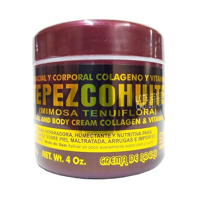 Del Indio Papago Facial Night Cream - Hydrates Skin - With Tepezcohuite from Mexico