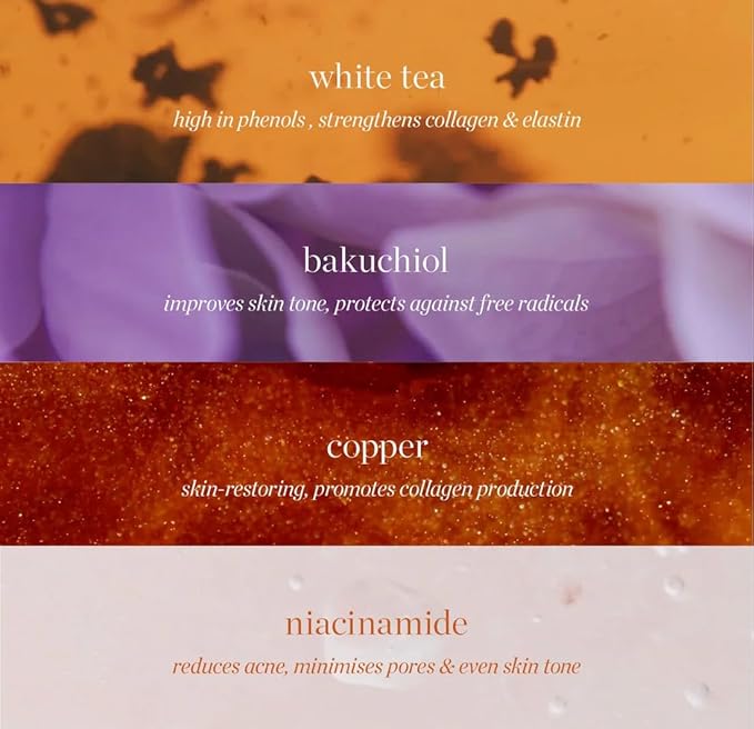 Ere Perez - White Tea Phyto Retinol Elixir | Hydrate, Plump, Soften | Bakuchiol, Resveratrol, Niacinamide | Vegan, Cruelty-Free, Clean Beauty Safe for All Skin Types (1 fl oz | 30 ml)