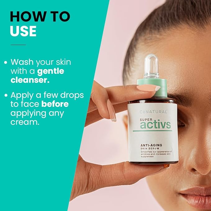 Conatural Anti-Aging Serum 30ml - Face Serum for Wrinkles & Fine Lines, Peptide, Tightening Serum for Deep Wrinkles, Anti-Aging Treatment, Fine Lines Remover for Youthful Skin