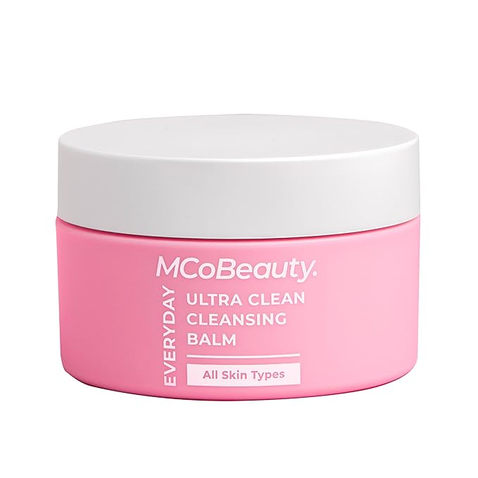 MCoBeauty Everyday Ultra Clean Cleansing Balm, Nourishing Makeup Remover with Jojoba & Sunflower Oils, Melts Away Waterproof Makeup & Impurities, Vegan, Cruelty Free Cosmetics.