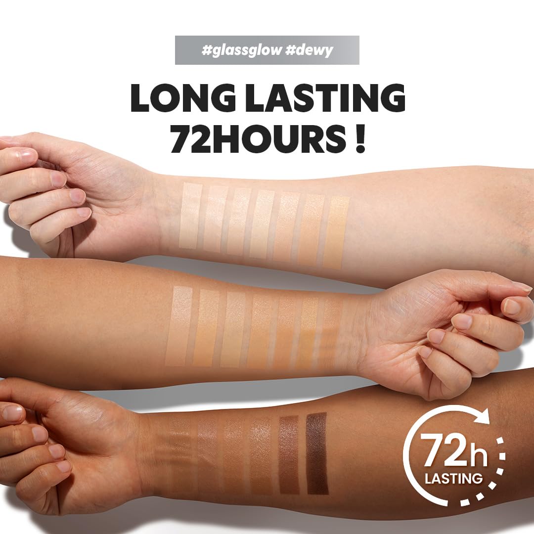 TIRTIR Mask Fit Aura Silver Cushion Foundation | Semi-glow Finish, Natural Coverage, Moisturizing, Lightweight, Korean cushion foundation (#21N Ivory, Full Size, 0.63 Fl Oz)