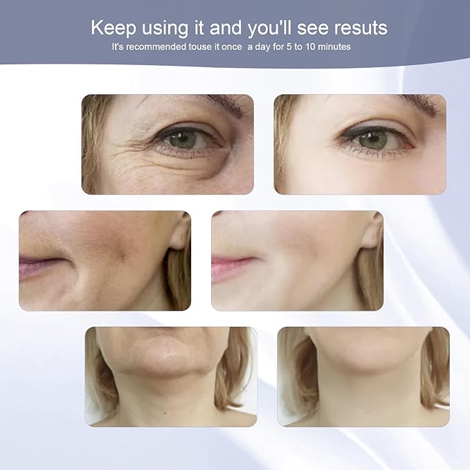 Facial Massager,7 Color LED Light Therapy for Face and Neck,Portable Beauty Skin Care Tools