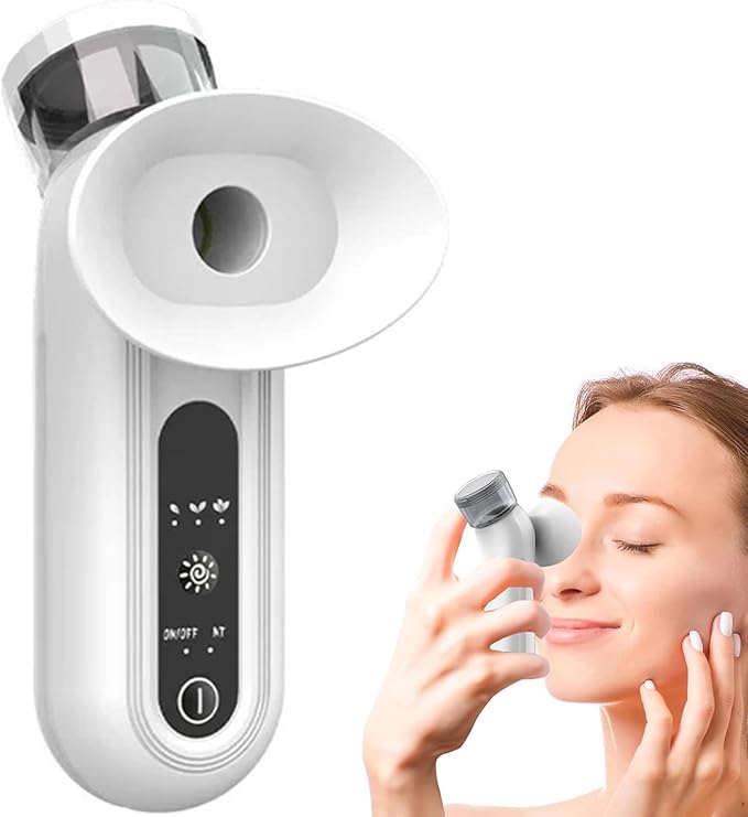Rechargeable Eye Steamer for Dry Eye Relief, Upgraded Nano Mist Steam Sprayer, Heated Therapy for Moisturizing & Cleaning, Portable Eye & Face Hydration Soother