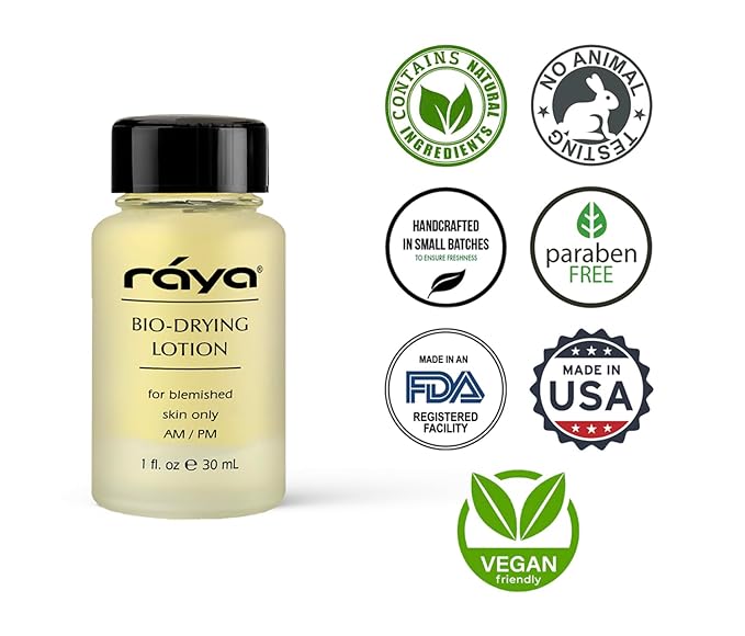 RAYA Bio-Drying Lotion (701) | Facial Spot Treatment for Break-Outs | Helps Dry Up White-Heads | Great for Over-Night Use