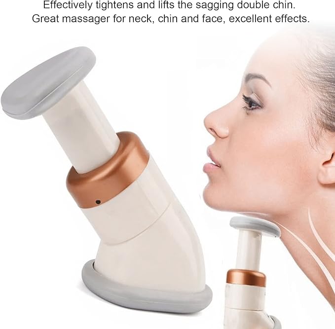 Portable Neck Slimmer and Jaw Exercise - Neckline Toning Massager System, Chin Exerciser for Men and Women