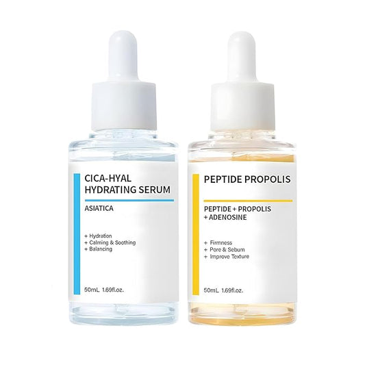 Hydration & Wrinkle Renewal Serum, Peptide Propolis Complex, Anti Aging Facial Serum, Deep Moisturizing & Skin Renewal, Suitable for All Skin Types