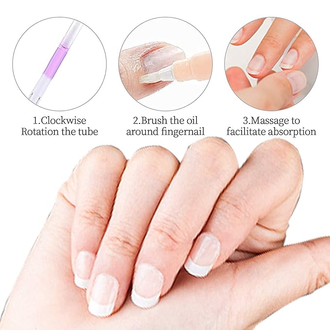 10pcs Cuticle Oil Pens Gel,Nail Oil Pen Nail Nourishment Polish for Nails Moist and Treatment,10Kinds of Fruity Smell Cuticle Revitalizer Oil Pen with Soft Brush,Nail Oil Manicure Repair The Cuticle,