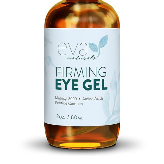 Anti-Aging Eye Gel - Luxurious Hydrating Under Eye Cream For Dark Circles and Puffiness, Bags, Crows Feet, Wrinkles - With Hyaluronic Acid & Skin-Firming Peptides Serum (2 oz.)