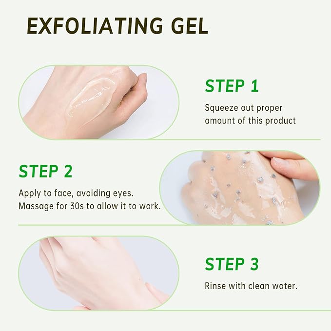 On-the-Go Purifying Exfoliating Gel Pods (15 Count) - Sensitive Skin-Friendly Travel-Size Skincare with Aloe + Hyaluronic Acid, Gentle Face Scrub, Vegan & Recyclable Packaging 15 x 0.1 oz