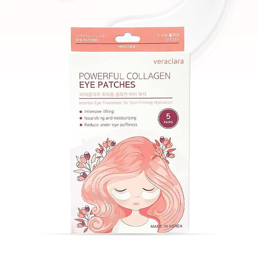 Powerful Collagen Eye Patches - 5 Pairs - Puffy Eyes and Dark Circles Treatments | Reduce Wrinkles Undereye, Revitalize and Refresh Your Skin(1Pack)
