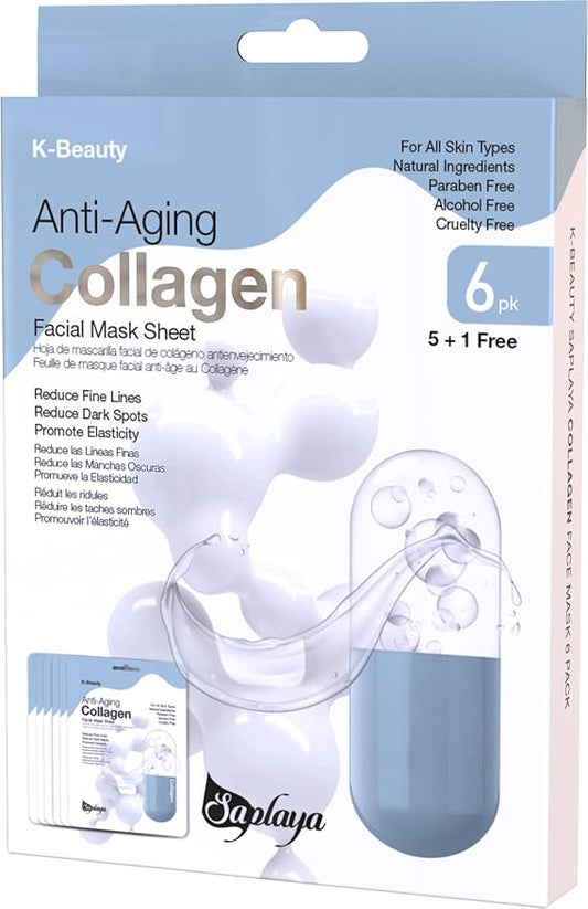 K-Beauty Facial Skincare Natural Beauty Multi-Pack Face Sheet Masks Balanced Skin Care Made In South Korea