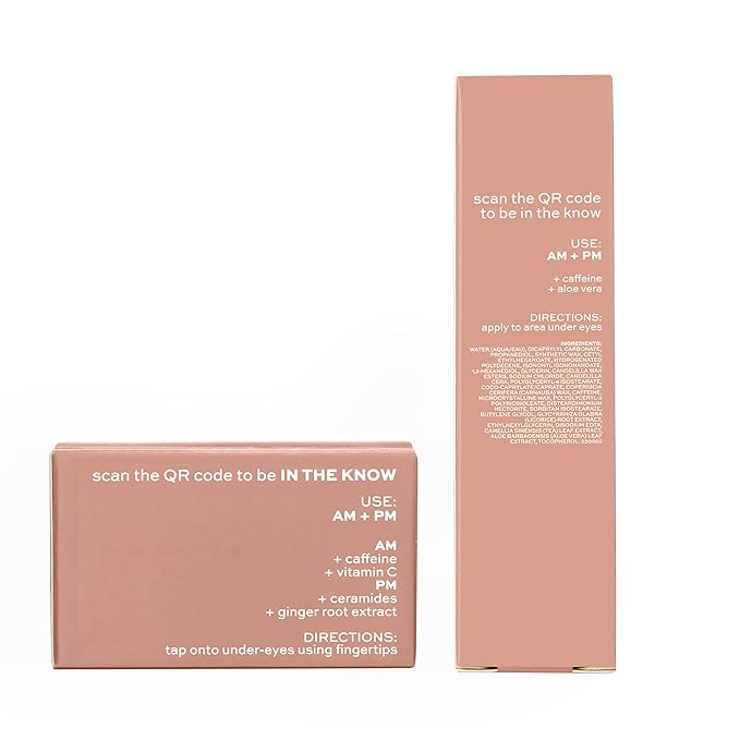 ITK Skincare Eye Cream Set - Caffeine Infused Under Eye Stick + Anti Aging Day + Night Eye Cream with Vitamin C and Ceramides - Brighten + Depuff - Hydrate, Firm + Reduce Puffiness - Skincare Set