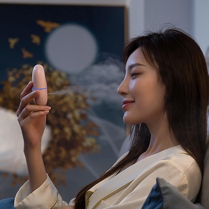 Facial Mist Sprayer, Cute Animal Mini Face Steamer Portable Facial Mist Sprayer Facial Steamer for Travelling 35ml 500mah ()