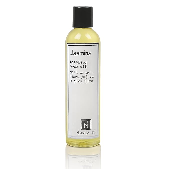 Jasmine Body Oil, 9 oz Moisturize & Nourish with Argan & Coconut Oil - Vitamin C Enriched - Naturally Derived, Vegan-Friendly