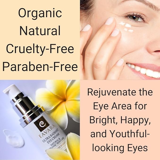 Organic Anti Aging Eye Cream, Natural Facial Cleanser and Retinol Night Cream