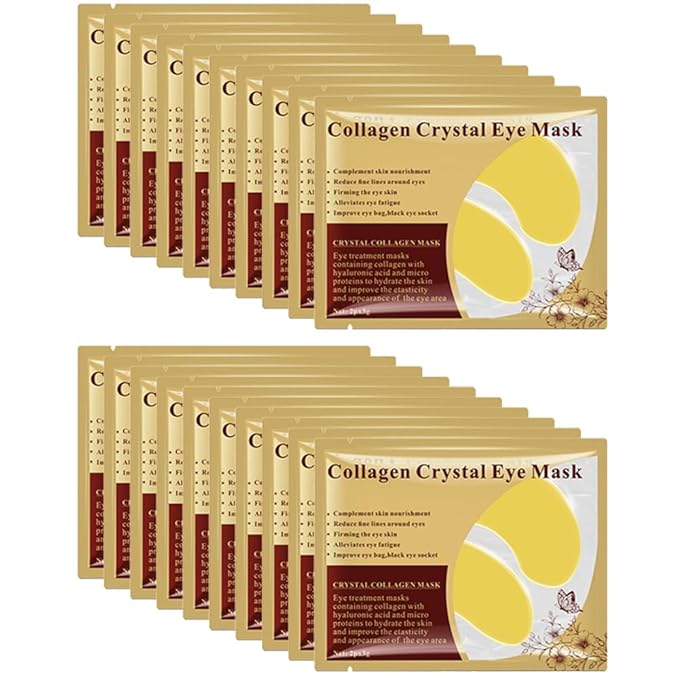 20 Pairs Under Eye Patches, Collagen Crystal Eye Mask for Dark Circles and Puffiness - Anti Aging Under Eye Mask.