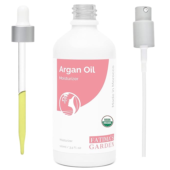 Fatima's Garden Argan Oil - Organic Moisturizer for Skin & Hair, 100ml