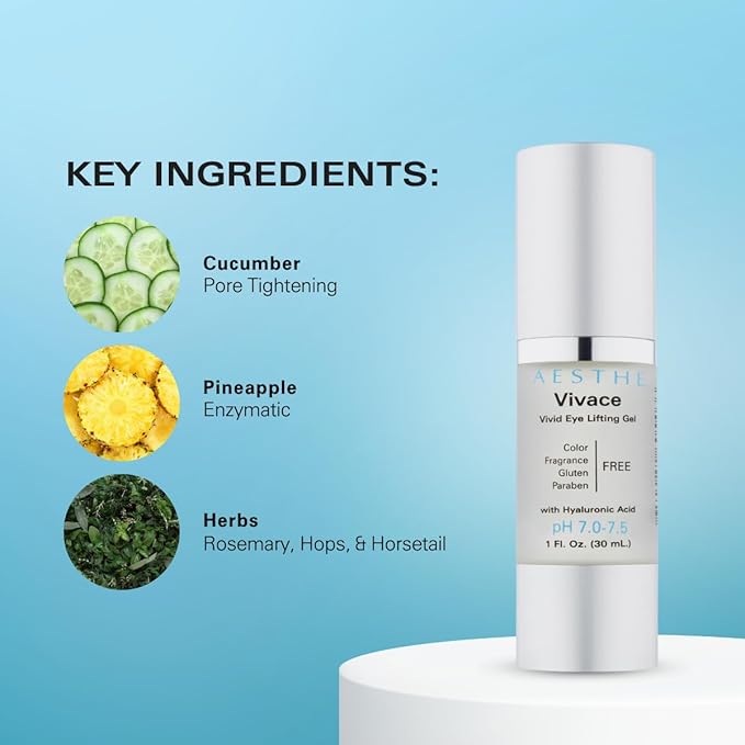 Aesthe Vivace Eye Lifting Gel - Revitalize & Firm + Aesthe Illuminare Illuminating Eye Cream Bundle